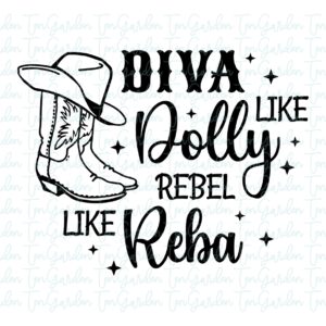 Diva Dolly, Rebel Reba SVG