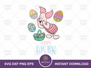 Happy Easter Svg Cricut Easter Piglet Easter Egg Download