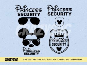 Princess Security SVG, Gift for Dad, Funny, Vacay Mode
