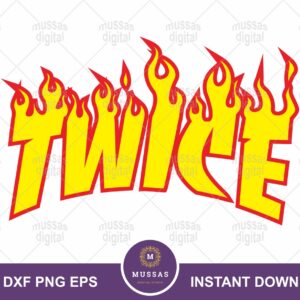 Twice Flame thrasher SVG EPS