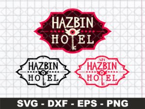 hazbin hotel logo transparent png svg