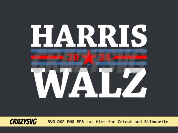 Harris Walz 2024 SVG