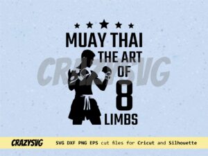 muay thai svg, art of 8 limbs