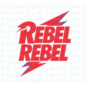 rebel rebel cut file david bowie svg