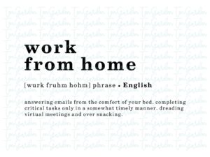 WFH Funny Work from home svg