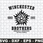 Winchesters Brothers SVG