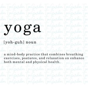 Yoga Definition SVG eps